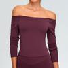 New One Shoulder Long Sleeved Yoga  For Women, Spicy Girl Sports T-Shirt Top, Running Tight Fit Fitness For Outerwear