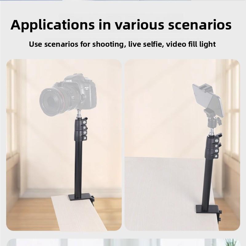 Adjustable Stable Desk Mount Stand for Phone Tablet DSLR Camera Photographic Light Stand for Video Live Multifunctional Support