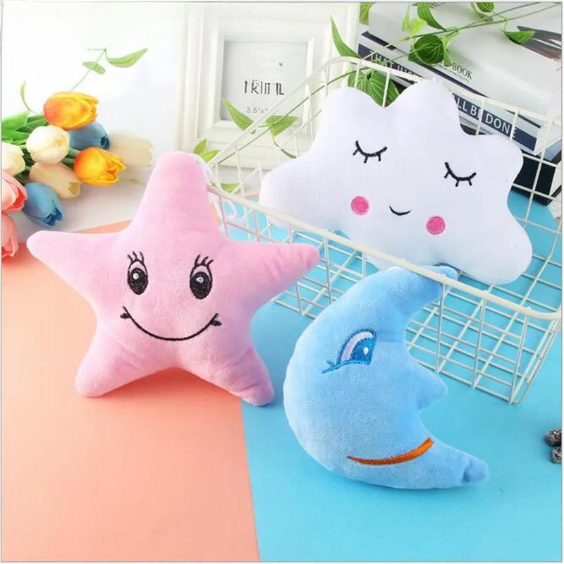 Cartoon Plush Toys Star Moon Cute Different Shapes Expression Cloud Stuffed Toy Dolls For Party Gift For Girl 15cm