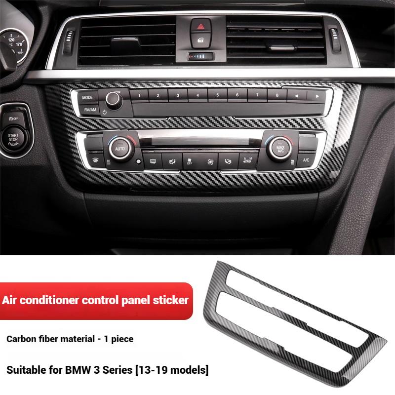 

Carbon Fiber Car Center Console Air Condition Dashboard Panel Decoration For BMW 3 4 Series 3GT F30 F32 F34 Interior Accessories