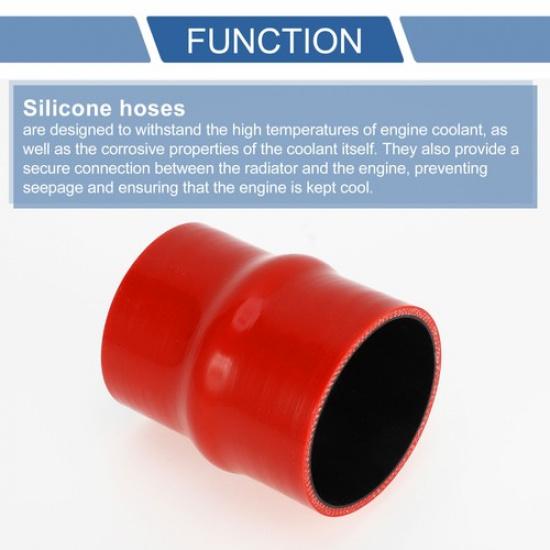 1 Set 68-76mm268"-299" ID 102mm Red Car Silicone Hose with Clamps