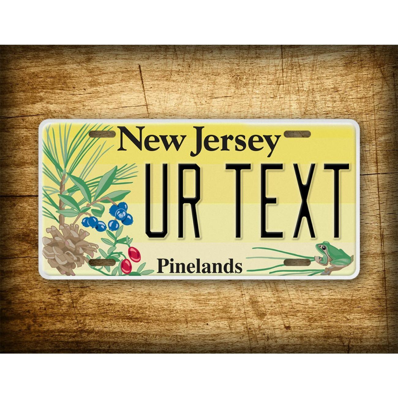 

Personalized New Jersey Pinelands Garden State Metal Sign Wall Art Home Decor белый