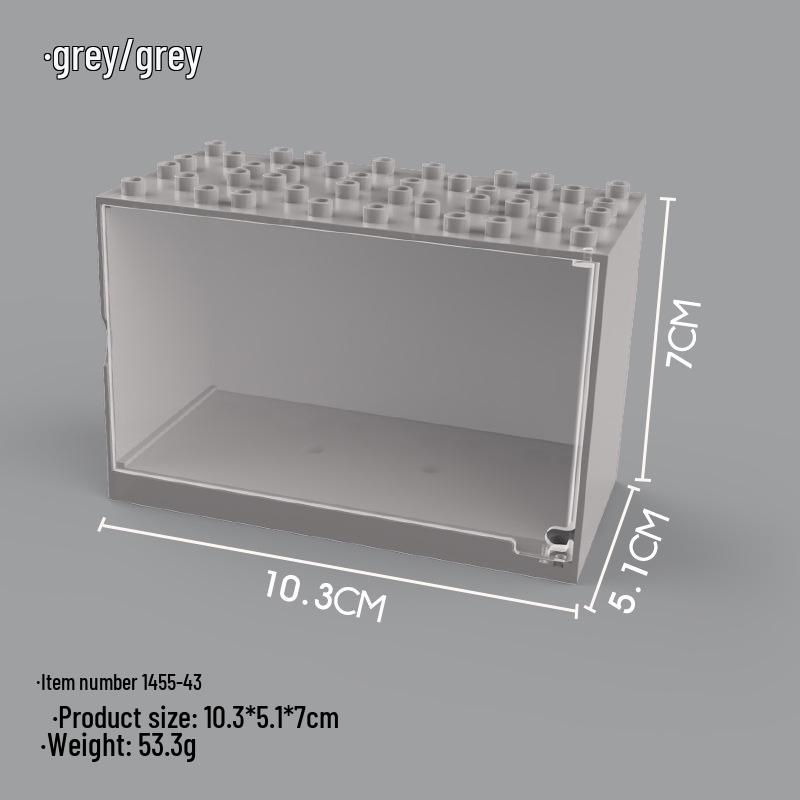 Stackable Minifigure Display Box for Lego - Transparent, Dustproof, Three-Layer Storage, No Assembly Required.