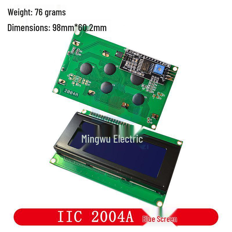 1602A/2004A/12864B LCD, Blue/Yellow-Green, 5V with Backlight, IIC/I2C Compatible