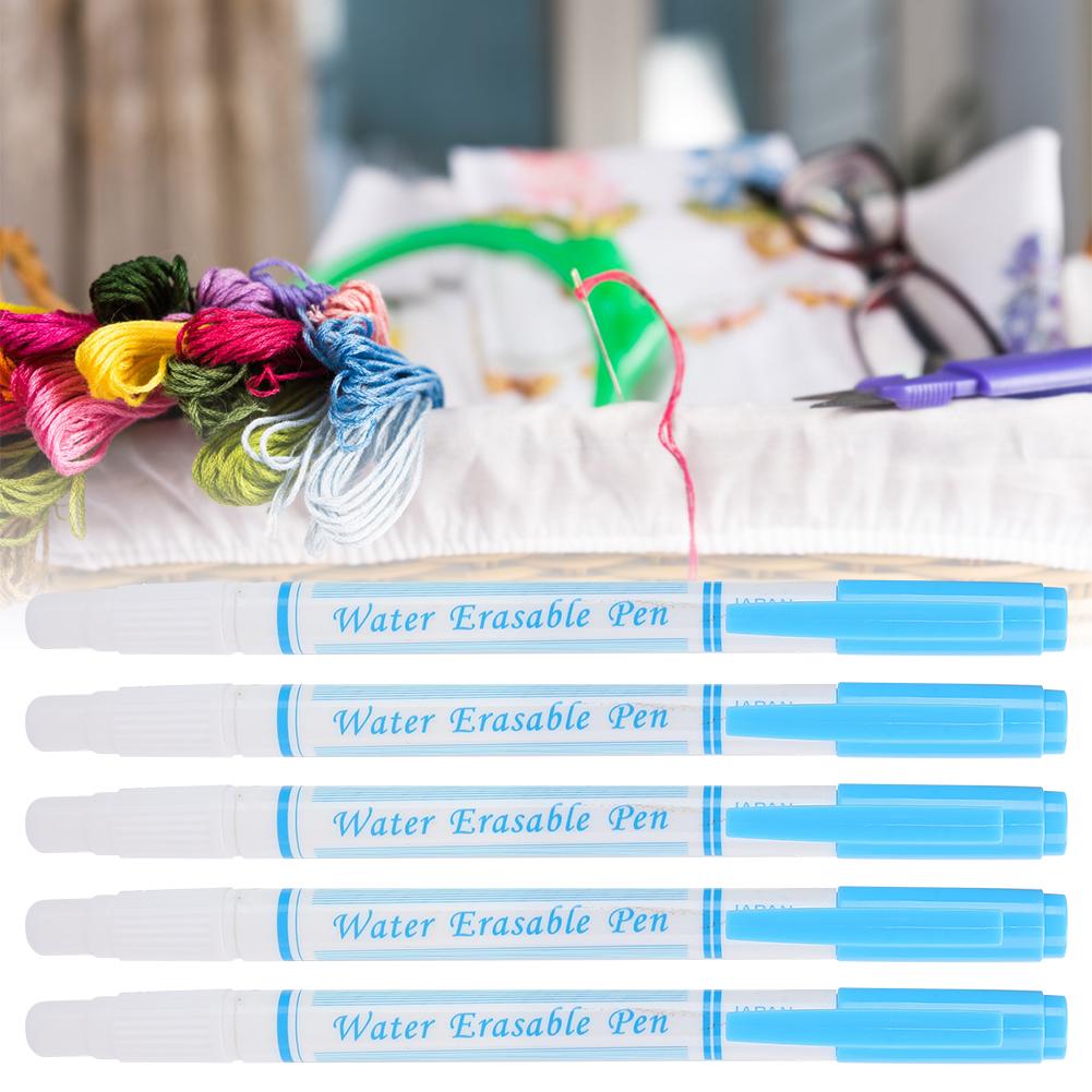 10pcs Double Head Water Erasable Pen Fabric Marker Tailoring Tool Accessories