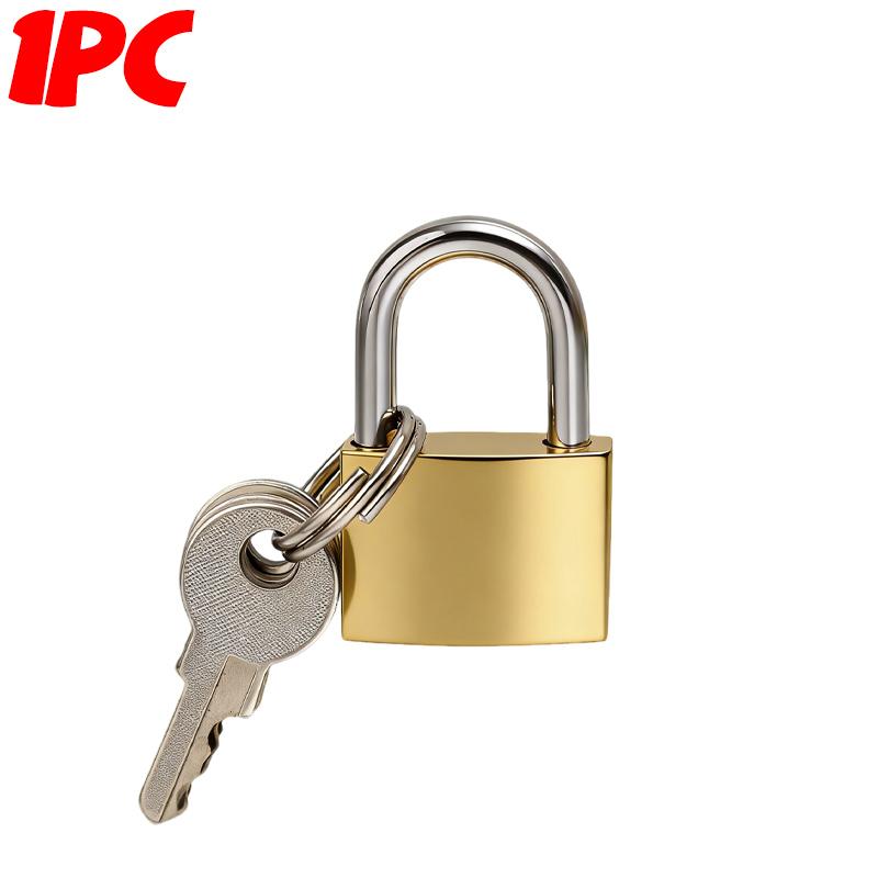 

1/10Pcs Brass Padlock with Keys Travel Suitcase Luggage Case Cabinet Door Simple Small Copper Lock Home Hardware Parts Tools