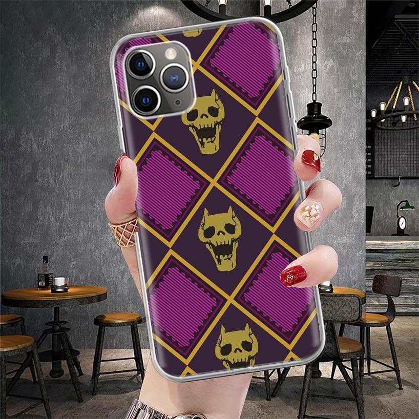 Anime JoJo Killer Queen Soft Phone Case For IPhone 11 17 Air 16E 16 Pro Max 15 + 14 Plus 13 Mini 12 Apple 7 SE 8 Fundas Coque 11