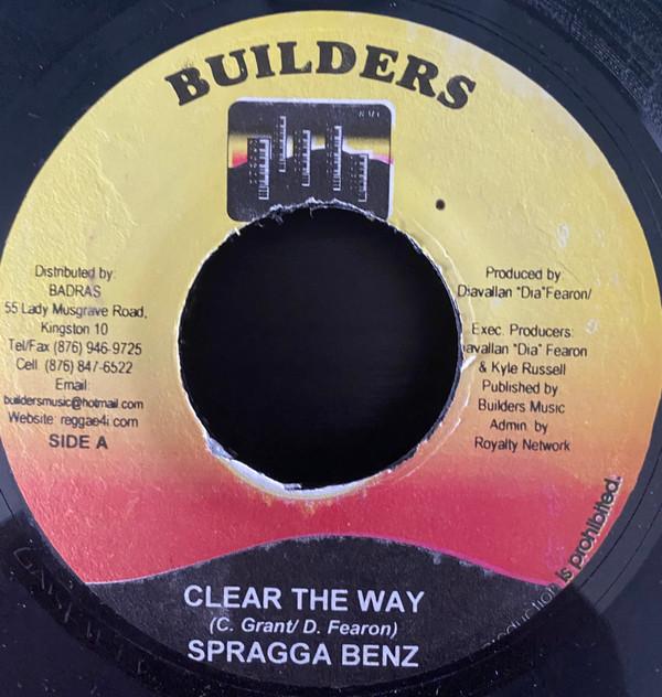

7inch Record SPRAGGA BENZ - Clear The Way NONE Builders Jamaica Reggae, Ska & Dub Used