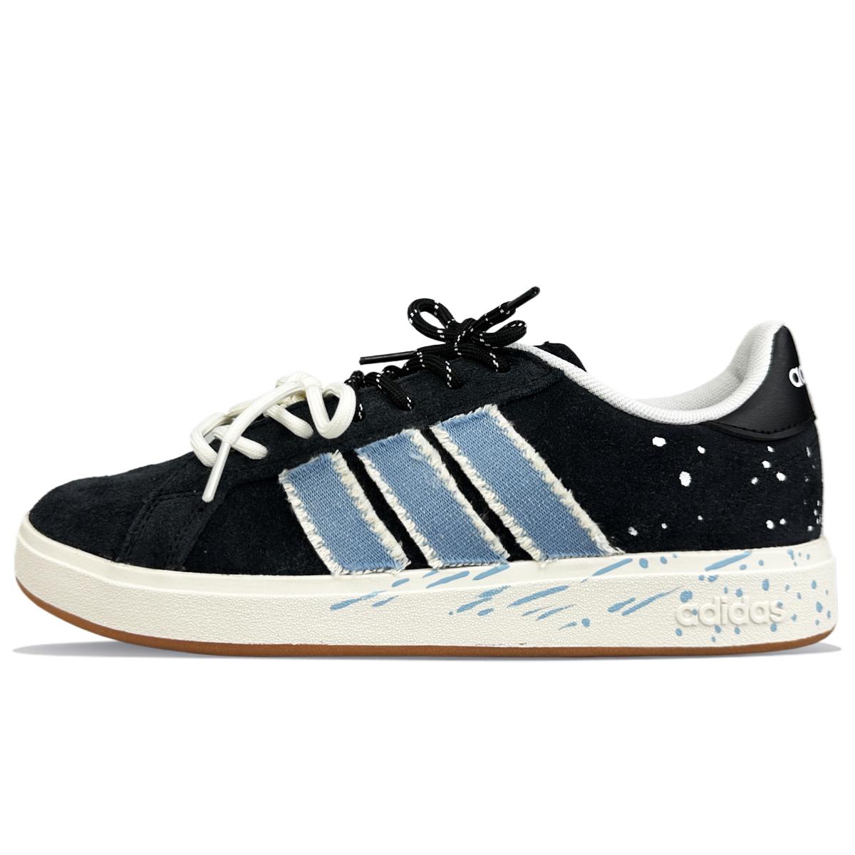 Adidas Grand Court Base 00s Low top Skateboard Shoes Unisex Black IH6184(Team401-) 36