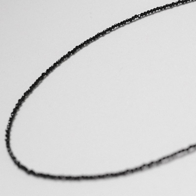 Another Layer Classic Black Necklace (silver925)