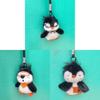 Penguin Plush Keychain With Glasses Cute Soft Toy For Bag Decoration