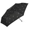 Nifty Colors Folding Check Ribbon Slender 1848BK Umbrella, Mini,