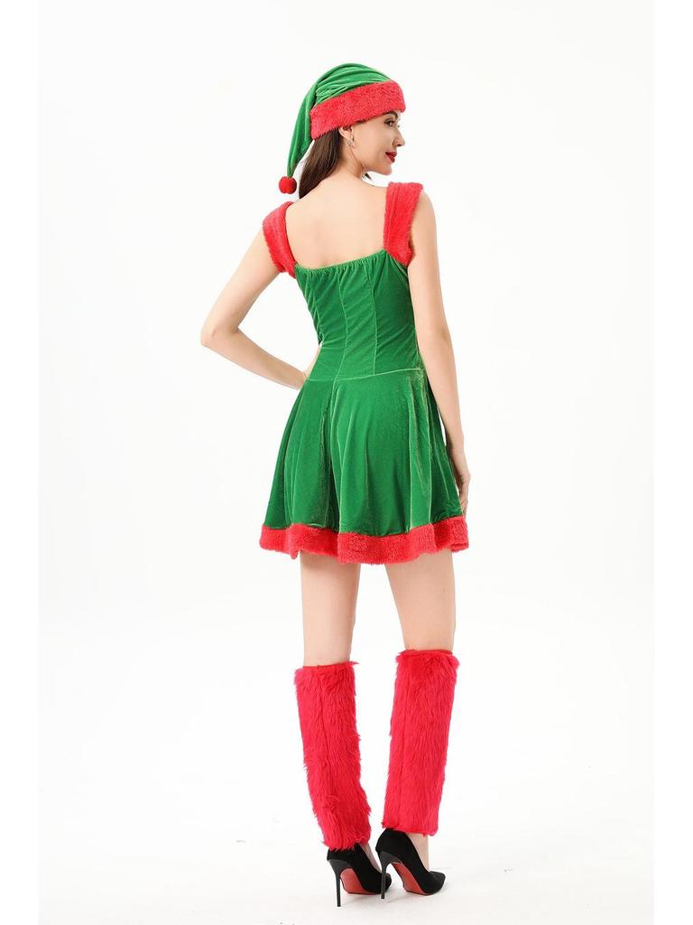 2024 Europäisches & Amerikanisches Sexy Weihnachtsmann Weihnachtsfeier Tanzkostüm