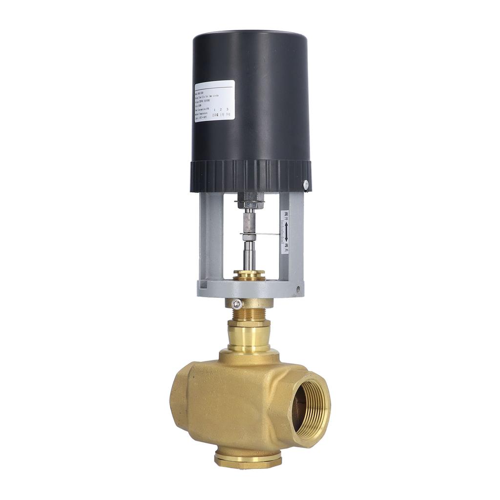 Electric Motorized Valve Regulating Control Brass BSP 2 Way AC 220V for Industry