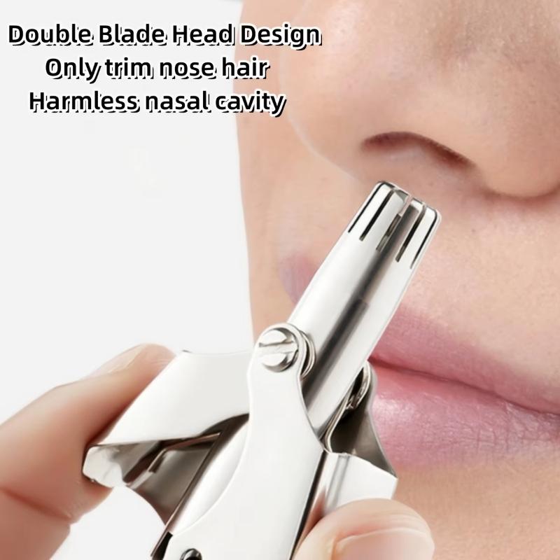 Stainless Steel Washable Portable Manual Nose Hair Trimmer For Men & Women Waterproof Ear Hair Trimmer