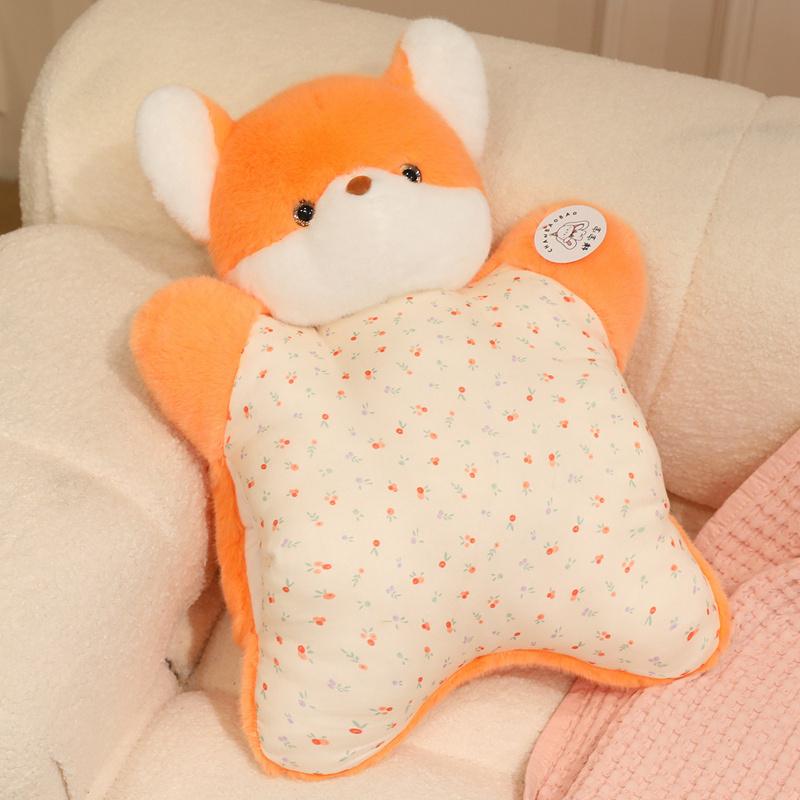 Creative Cartoon Little Bunny Bear Plush Funny Warm Hands Pillow Soft Stuffed Animal Salamander Doll Cushion for Kids Girls Gift