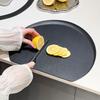 TPU Non Slip D Shaped Cutting Board Double Sided Red Chopping Board Anti Bacterial Kitchen Board