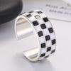 Schachbrettring - Modisch, Einzigartig, Luxuriös, Kleinformatig, Kleines Design - Kariert - Hochwertig - Cooler Stil - Neues Modell - Zeigefingerring