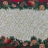 Snowman Themed Christmas Table Runner Cotton Tablecloth Holiday Dining Decor