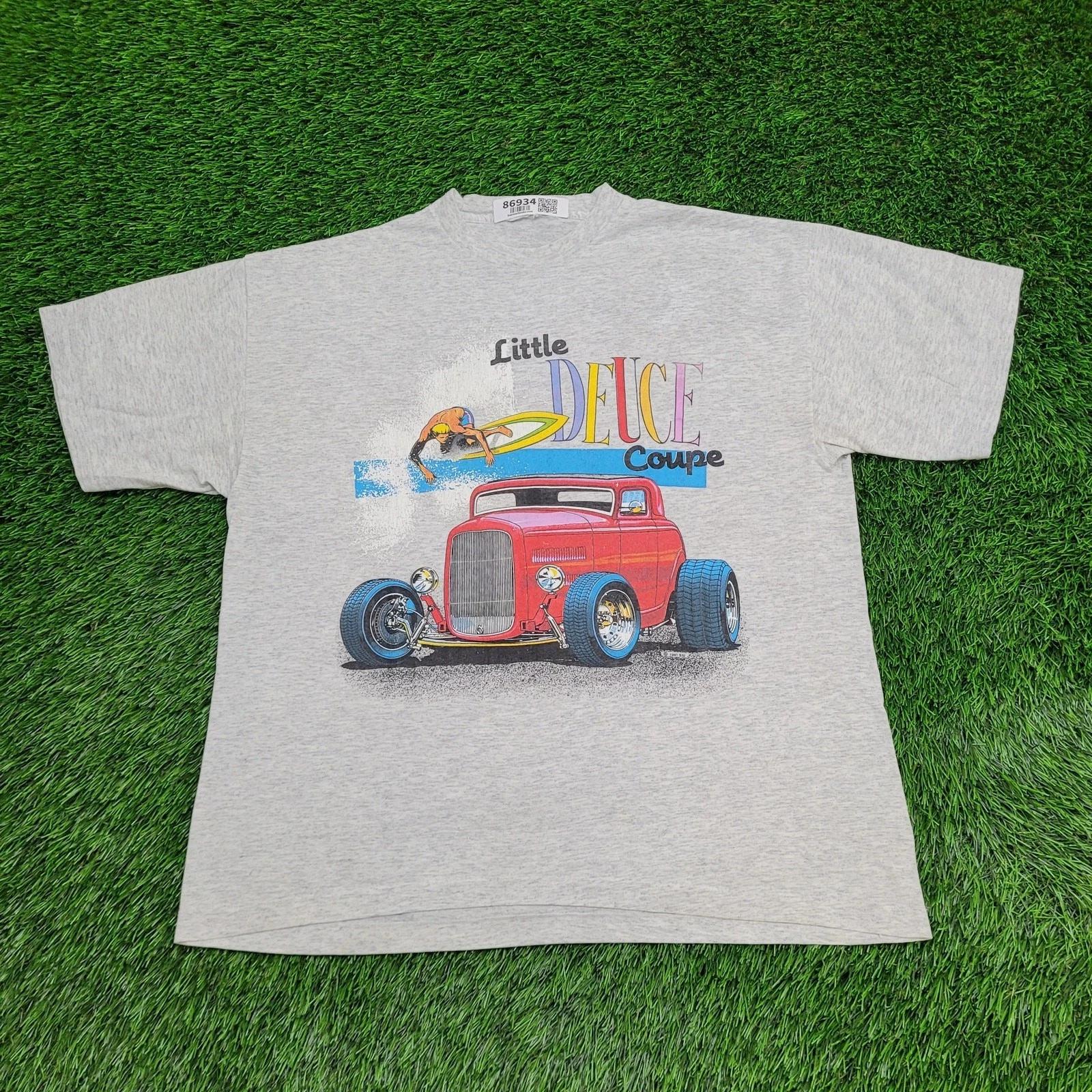 Vintage 1991 Surfer Shirt Large 22x27 Little-Deuce-Coupe L