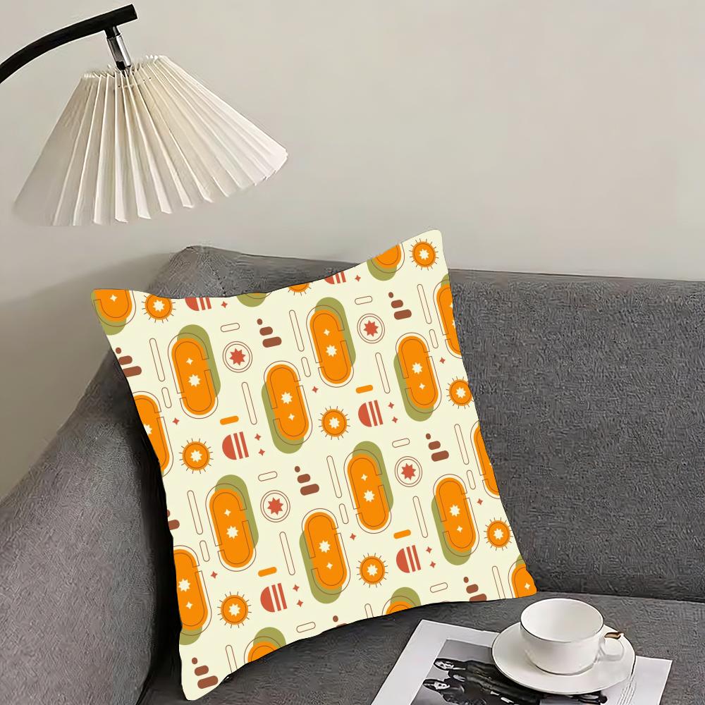 boho plant nordic Cushion Cover Reversible Plush Pillow Cover – For car, sofa, bedroom, perfect as a gift.