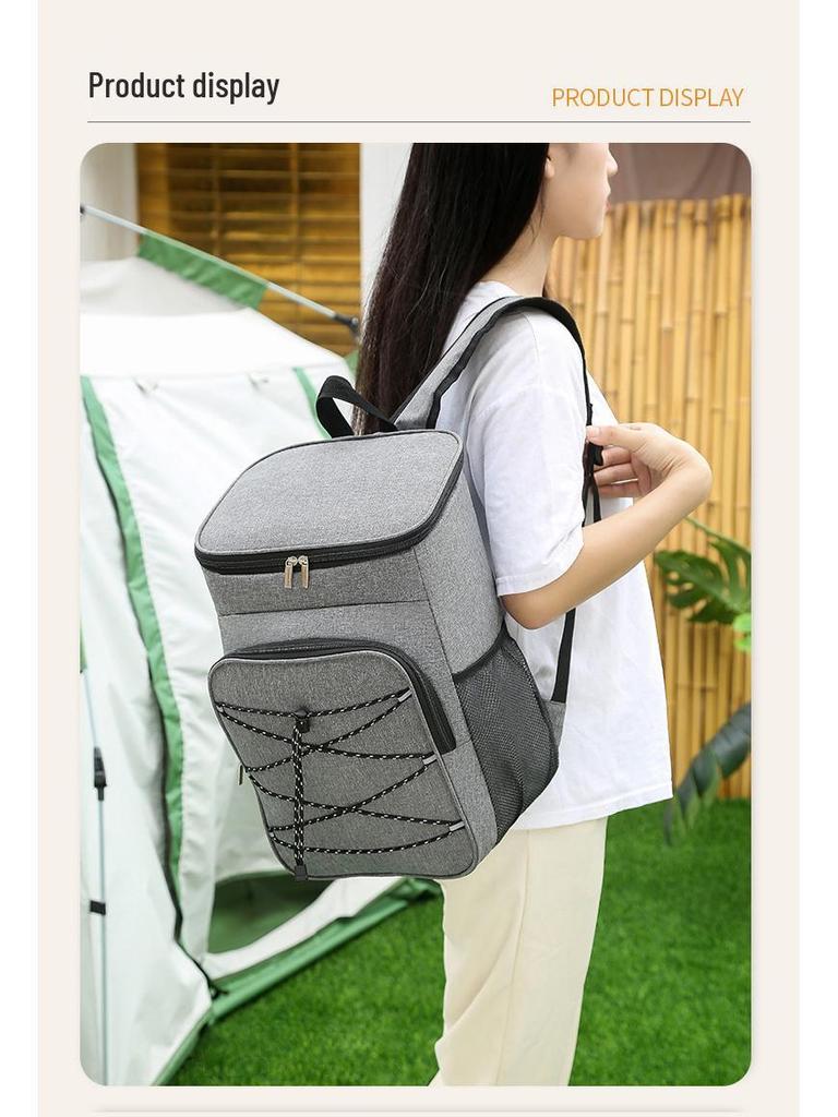 Large Capacity Double Shoulder Insulated Picnic Backpack for Cold Storage