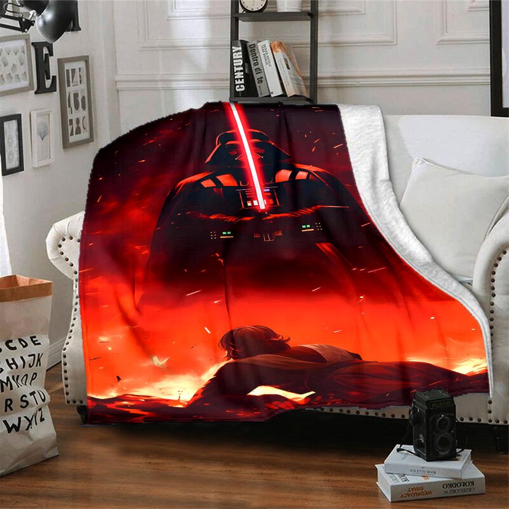 Star Wars Blanket Comfortable Perfect for Bedding Chair Office Four Seasons Multipurpose Digital Print Best Holiday Gift for Friends Family