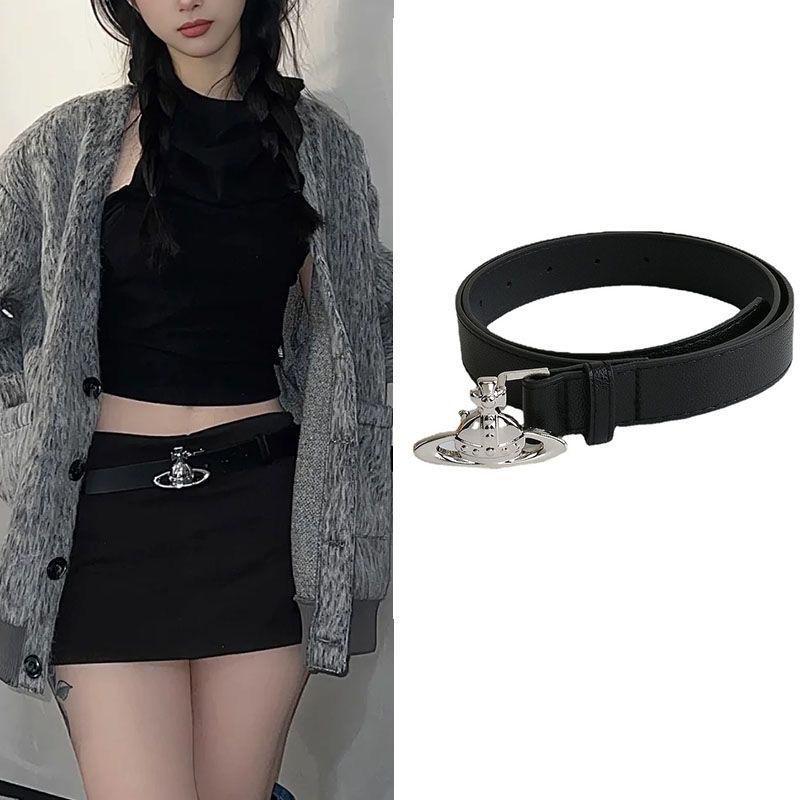 Fashionable 2024 New Design Womens Pu Belt For Stylish Denim Outfits Black Color