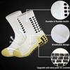 Soccer Shin Guards 2 Pairs Set Men Grip Soccer Socks and Knee Pads Adult Youth Non Slip Leg Football Sports Calf Sleeves