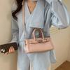 Modern Urban Small Shoulder Bag Made Of Leather With Stitching Details For Women