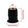 20PCS M5 Well Nuts Fairing Fasteners Windshield Motorcycle Accessories Screws Rubber and Steel Parts Windscreen Nuts
