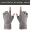 1PAIR Winter Soft Warm Alpaca Gloves