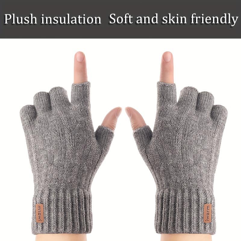 1PAIR Winter Soft Warm Alpaca Gloves