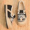 Fashion Ethnic Slippers Linen Chinese Style Embroidered Slippers for Women Summer Canvas Comfortable Espadrille Shoes Mules Flats
