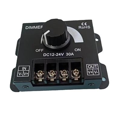 Ayarlanabilir Parlaklık Sürücü DC Voltaj Regülatörü 30A 360W Güç Kaynağı Ayarlanabilir Hız Kontrolörü 12V-24V LED Dimmer Anahtarı