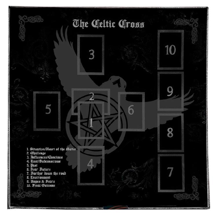 Reading Card Astrologys Tablecloth Altars Cloth Square Divinations Cards Table Cloth Witchcrafts Deck Cloth Enduring
