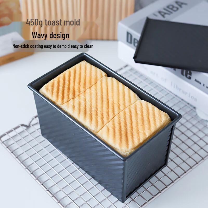 Chefmade 450 г Форма для тостов с антипригарным покрытием и волнистой сдвижной крышкой