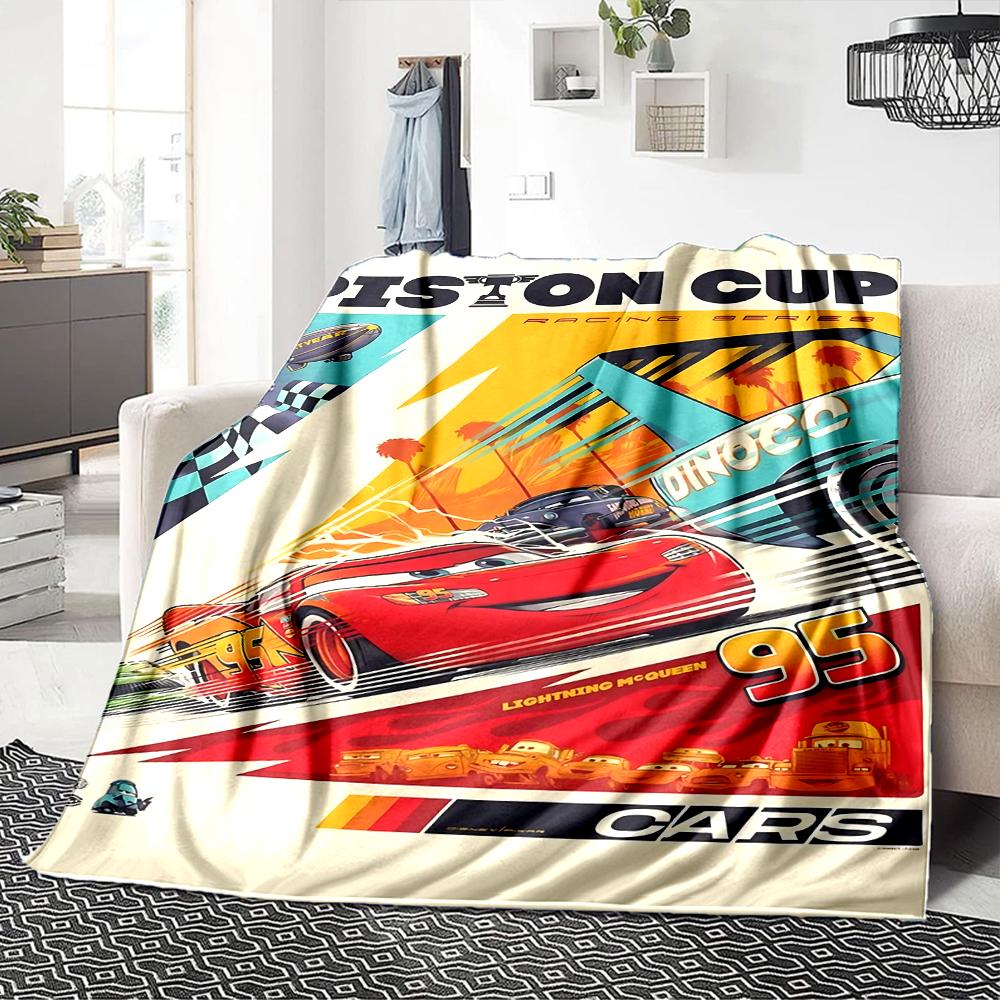 Car Adventure Flannel blanket, soft and warm, suitable for beds and sofas, all seasons, portable travel blanket. 073089