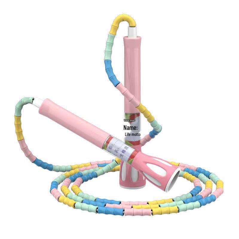 Adjustable Bamboo Jump Rope for Kids - Perfect for Beginners & Elementary PE