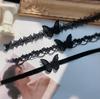 Black 3D Butterfly Lace Choker Necklace - Handmade Jewelry