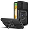 Case For Samsung Galaxy A04s Slide Camera Lens Armor Ring Phone Cases For Samsung A04s A04 S galaxyA04s Military Grade Shockproof Hard PC Back Cover