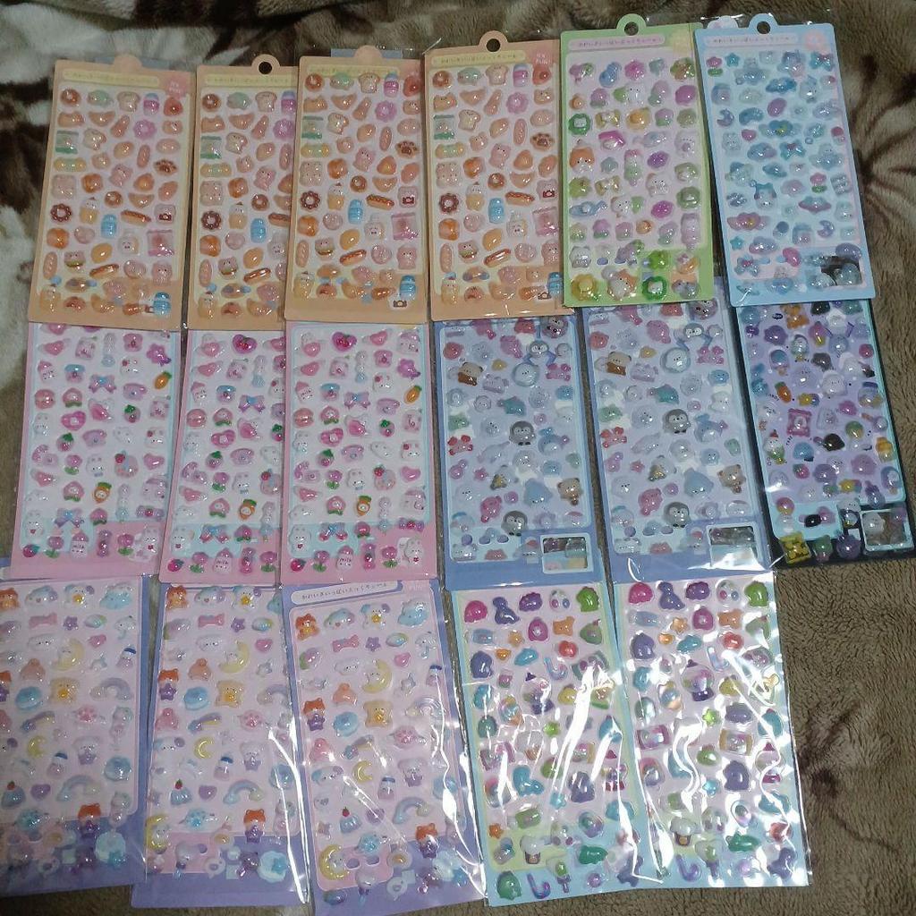 Plump stickers full of cuteness 17 sheets