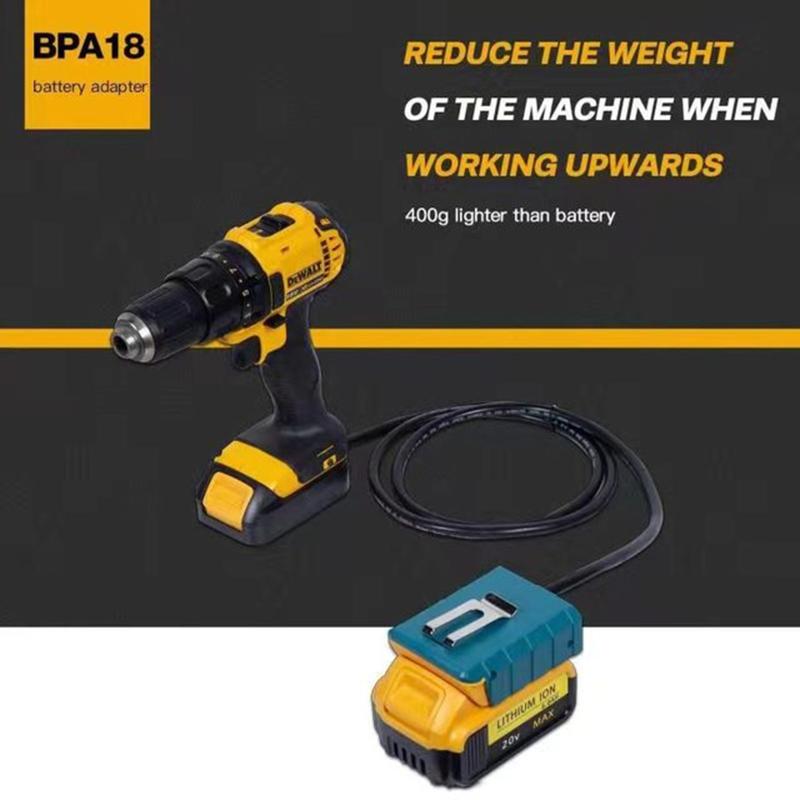 Portable Battery Extension Cord Tool  18v Battery Weight Reducer For  18v  For  18V