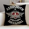 Legendary BBand AAerosmithS Cushion Cover Breathable and skinfriendly linen pillowcase square removable and washable cushion