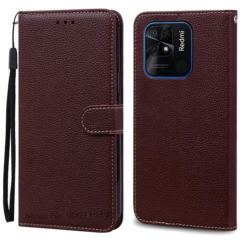 Pouzdro Redmi10C Pro Xiaomi Redmi 10C Pouzdro Měkké Kožené Peněženkové Odklápěcí Pouzdro Pro Redmi 10C Pouzdro 10 C Knižní Kryty na Telefon Coque Fundas