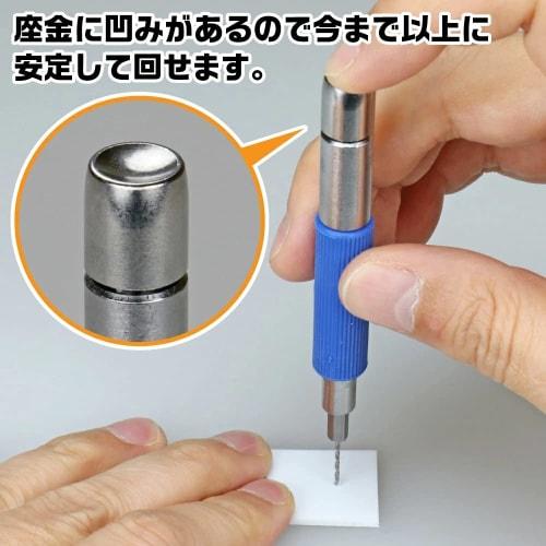 GodHand Quick Power Pin Vise GH-PBQ, Hex Shank-Specific Pin Vise for Plastic Models, Silver