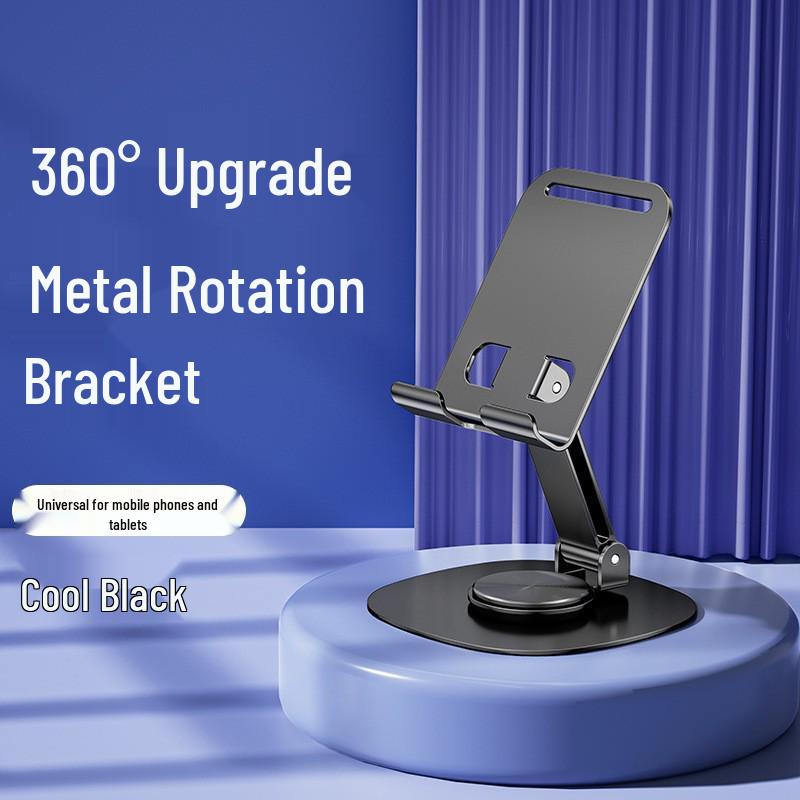Universal Adjustable All-Metal Phone & Tablet Stand with 360° Rotation for Live Streaming