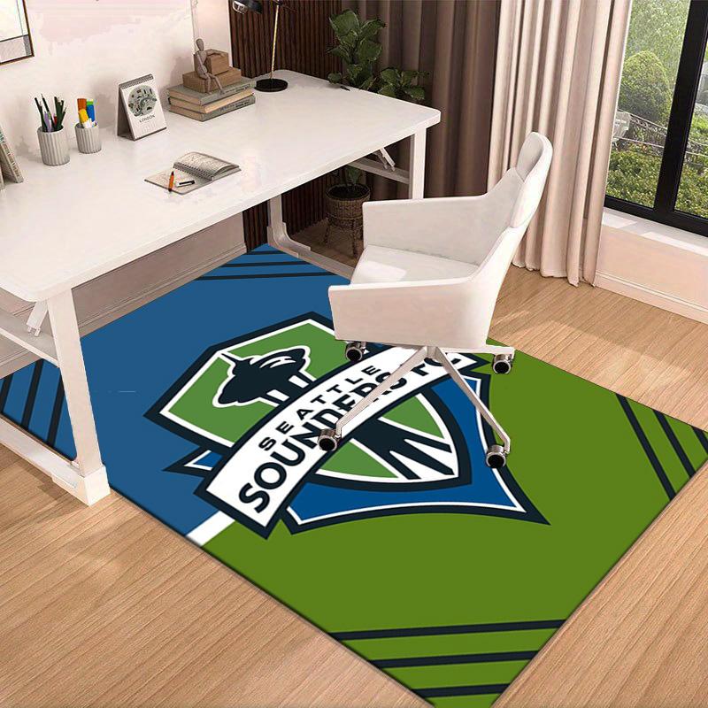 Fc Crest Design Printed Area Rug for Office, Chair Rug, Decorative Carpet Floor Mat, Large Size Fan gifts Christmas gifts