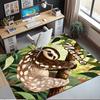 Custom Name Sloth Printed Carpet,Rug for Office Chair Living Room Bedroom Kitchen Room Decor Gifts.