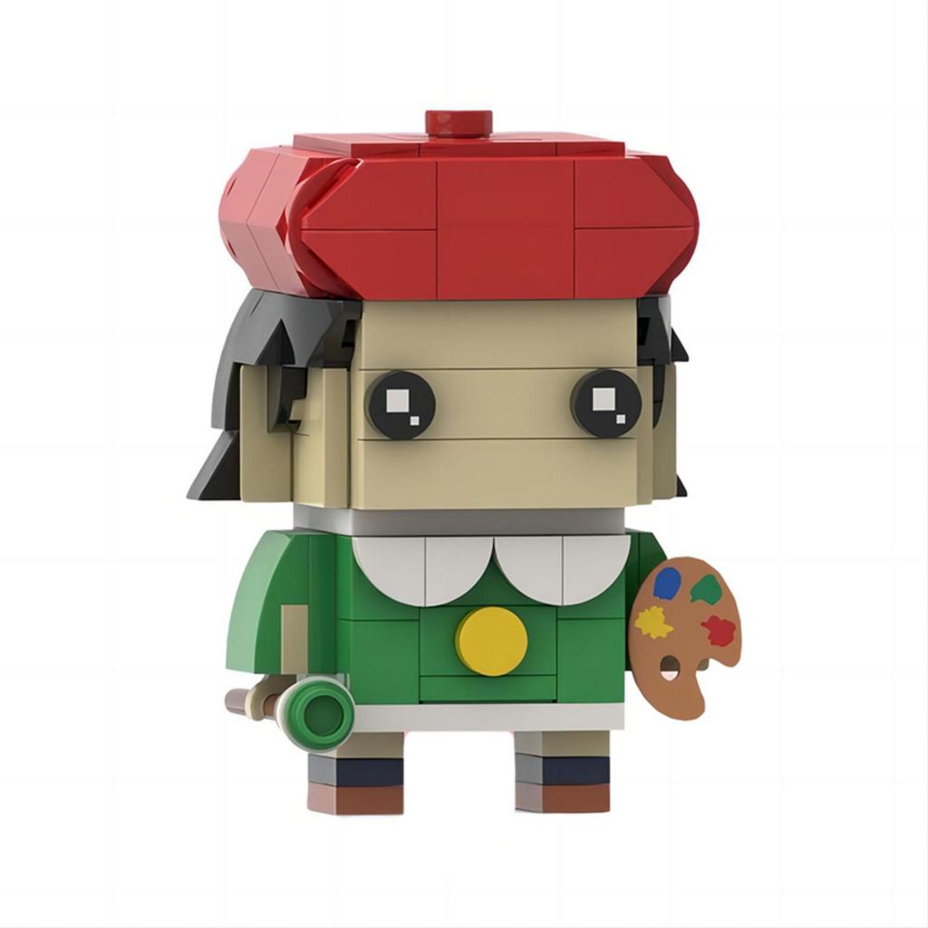 MOC Hot Game Animated Character Cute Kirbys Building Blocks Model Adeline Knight Emperor Cartoon Doll DIY Kids Toy Birthday Gift